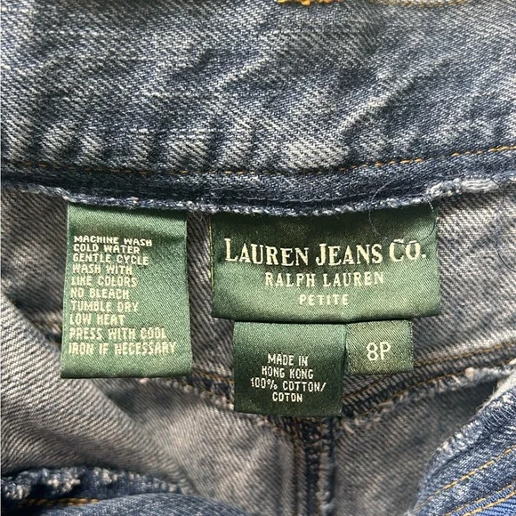 VTG Lauren Ralph Lauren Jeans Co Denim Skirt 8P 90s EUC - Picture 6 of 8